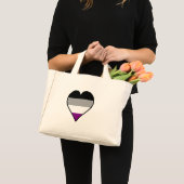Asessualiteit trots hart boodschappentas mini tote bag (Voorkant (product))