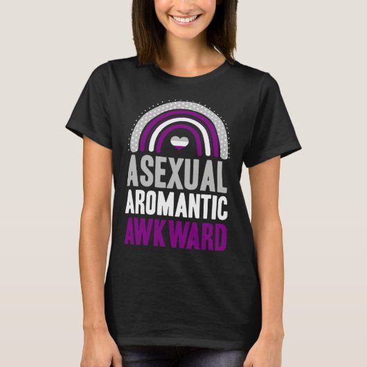 Asexual Aromantic Awkward Asexual Pride Bohemian R T-shirt (Voorkant)
