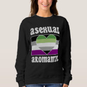Asexual Aromantic Pride Flag Cute  Ace Aesthetic Trui (Voorkant)