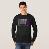Asexual Barcode Pride California Cute Ace Aestheti T-shirt (Voorkant volledig)