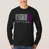 Asexual Barcode Pride Chicago Illinois Cute Ace Ae T-shirt (Voorkant)