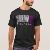 Asexual Barcode Pride Florida Cute Ace Aesthetic L T-shirt (Voorkant)