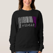 Asexual Barcode Pride Human Cute Ace Aesthetic LGB Trui (Voorkant)