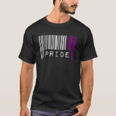 Asexual Barcode Pride Maand Leuke Ace Esthetische  T-shirt (Voorkant)
