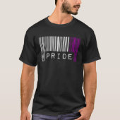 Asexual Barcode Pride Month Cute Ace Aesthetic LGB T-shirt (Voorkant)