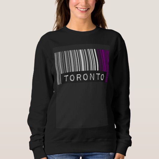 Asexual Barcode Pride Toronto Canada Cute Ace Aest Trui (Voorkant)