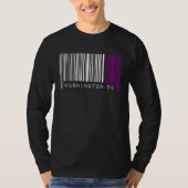 Asexual Barcode Pride Washington DC Cute Ace Aesth T-shirt (Voorkant)