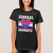 Asexual Biromantic Pride Flag Cute  Ace Aesthetic T-shirt (Voorkant)