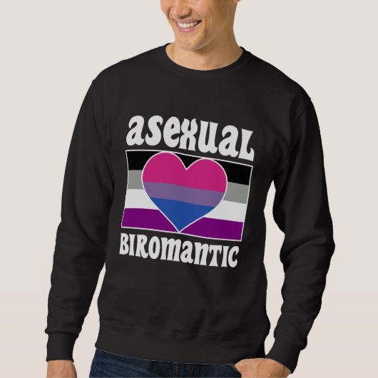 Asexual Biromantic Pride Flag Cute  Ace Aesthetic Trui (Voorkant)