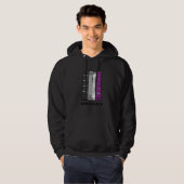 Asexual Bookworm Ace Pride Book Lover Proud Asexua Hoodie (Voorkant volledig)