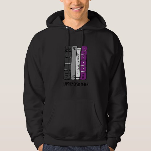 Asexual Bookworm Ace Pride Book Lover Proud Asexua Hoodie (Voorkant)