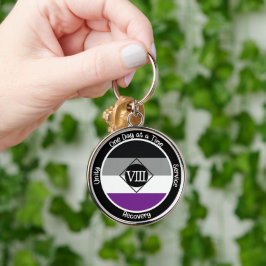 Asexual Clean Milestone Gift Sleutelhanger