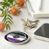 Asexual Clean Milestone Gift Sleutelhanger (Zijkant)