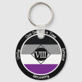 Asexual Clean Milestone Gift Sleutelhanger (Voorkant)