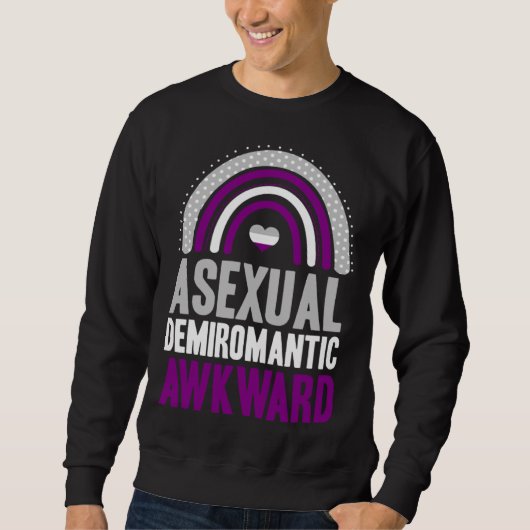 Asexual Demiromantic Awkward Asexual Pride Bohemia Trui (Voorkant)