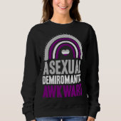 Asexual Demiromantic Awkward Asexual Pride Bohemia Trui (Voorkant)