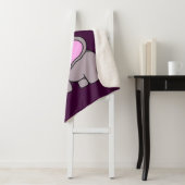 Asexual Elephant Design Sherpa Deken (In situ)