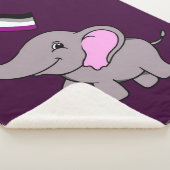 Asexual Elephant Design Sherpa Deken (3/4)
