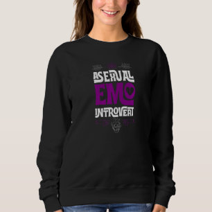 Asexual emo introvert pride trendy mystiek tiener  trui