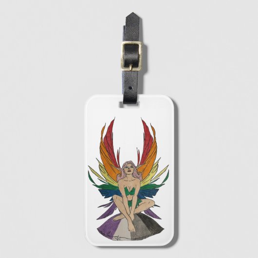 Asexual Faerie Bagagelabel (Voorkant (verticaal))