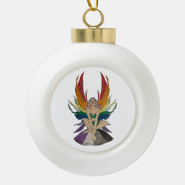 Asexual Faerie Keramische Bal Ornament