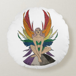 Asexual Faerie Rond Kussen