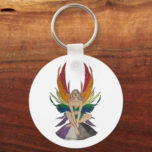 Asexual Faerie Sleutelhanger (Achterkant)