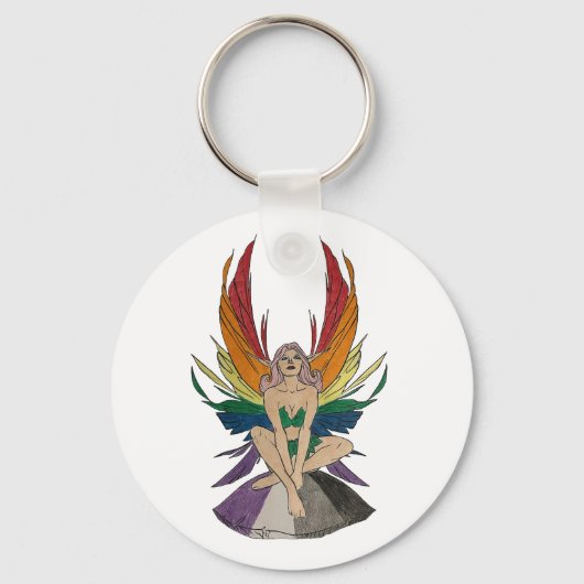 Asexual Faerie Sleutelhanger (Achterkant)