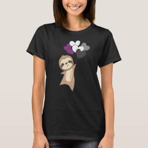 Asexual Flag Pride LGBTQ Ballon Harten Luiaard 1 T-shirt