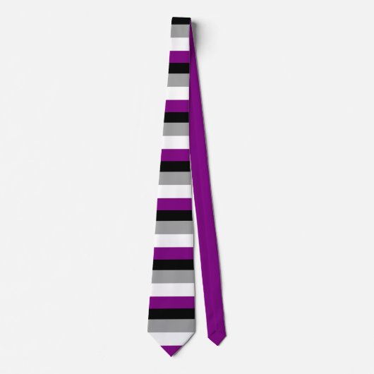 Asexual Flag Stropdas (Voorkant)