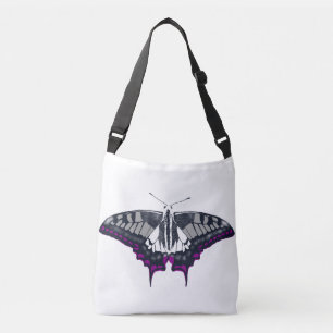 Asexual Flag Swallowtail Butterfly Crossbody Tas