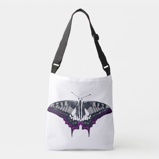 Asexual Flag Swallowtail Butterfly Crossbody Tas (Voorkant)