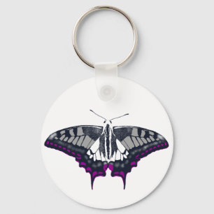 Asexual Flag Swallowtail Butterfly Sleutelhanger