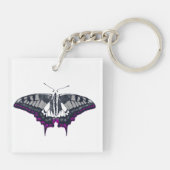 Asexual Flag Swallowtail Butterfly Sleutelhanger (Achterkant)