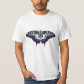Asexual Flag Swallowtail Butterfly T-shirt (Voorkant)