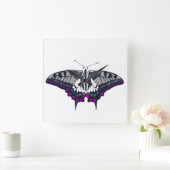 Asexual Flag Swallowtail Butterfly Vierkante Klok (Huis)