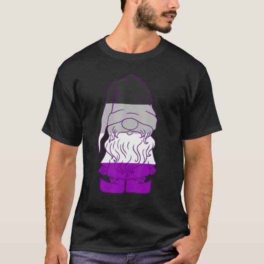 Asexual Gnome Ace Beanie Asexual Pride Lgbtqa Asex T-shirt (Voorkant)