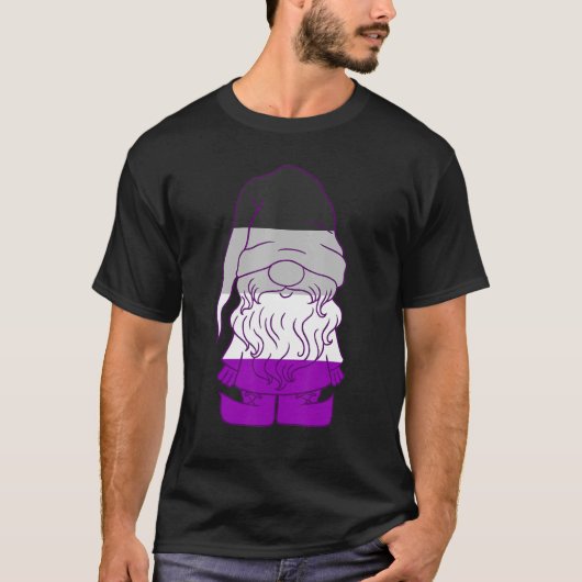 Asexual Gnome Ace Beanie Asexual Pride Lgbtqa Asex T-shirt (Voorkant)