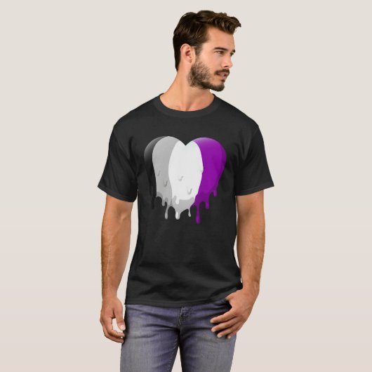 Asexual Heart T-shirt (Voorkant volledig)