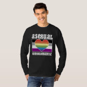 Asexual Homoromantic Pride Flag Cute  Ace Aestheti T-shirt (Voorkant volledig)