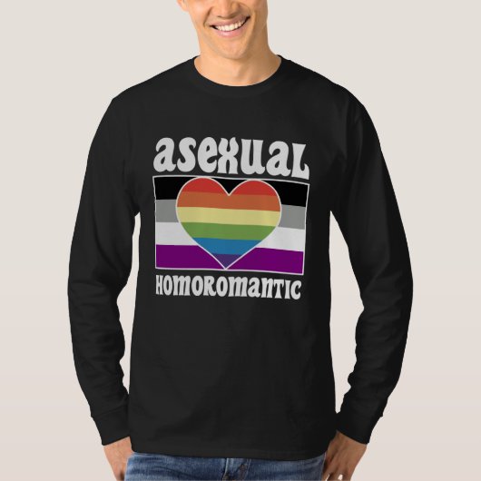 Asexual Homoromantic Pride Flag Cute  Ace Aestheti T-shirt (Voorkant)