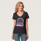 Asexual Nonbinary Awkward Asexual Pride Bohemian R T-shirt (Voorkant volledig)