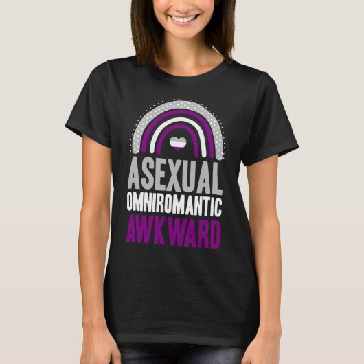 Asexual Omniromantic Awkward Asexual Pride Bohemia T-shirt (Voorkant)
