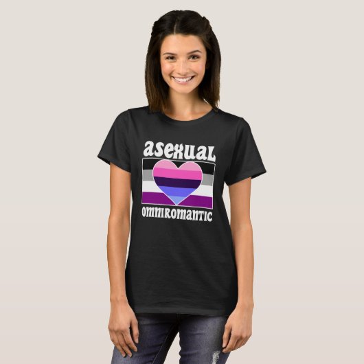 Asexual Omniromantic Pride Flag Cute  Ace Aestheti T-shirt (Voorkant volledig)