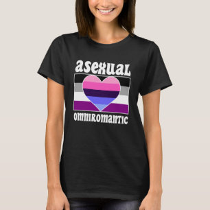 Asexual Omniromantische Pride Vlag Leuke Ace Aesth T-shirt