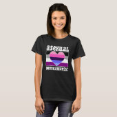 Asexual Omniromantische Pride Vlag Leuke Ace Aesth T-shirt (Voorkant volledig)