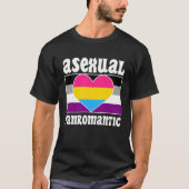 Asexual Panromantic Pride Flag Cute  Ace Aesthetic T-shirt (Voorkant)
