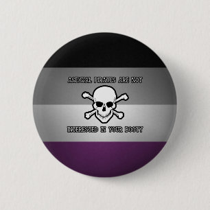 Asexual Pirates Ronde Button 5,7 Cm
