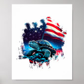 Asexual Pride Ace Flag Zee Turtle Subtiele LGBTQ Poster (Voorkant)