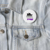 Asexual Pride Anatomical Heart Ronde Button 5,7 Cm (In situ)